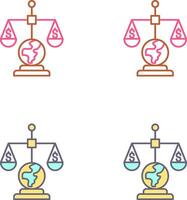 International Law Icon Design vector