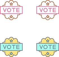 Vote Icon Design vector