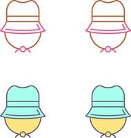 Camping Hat Icon Design vector
