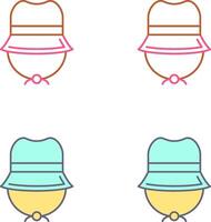 Camping Hat Icon Design vector