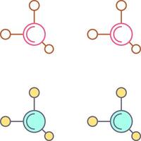 Molecule Icon Design vector