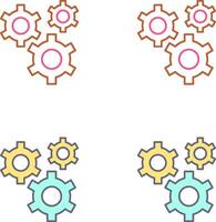 Gears Icon Design vector