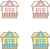 Natural Disaster Icon Design vector