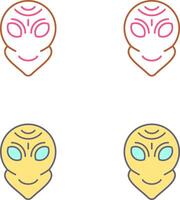 Alien Icon Design vector