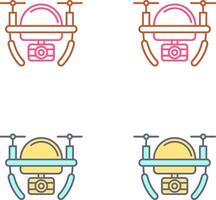 Camera Drone Icon Design vector