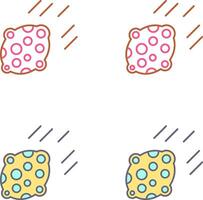 Asteroid Icon Design vector