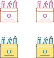 Pencils Icon Design vector