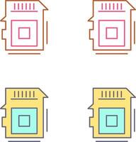 Sd Card Icon Design vector