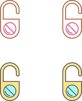 Do Not Disturb Icon Design vector