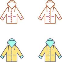 Raincoat Icon Design vector