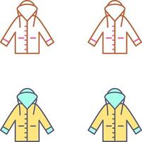 Raincoat Icon Design vector