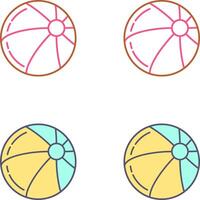 Beach Ball Icon Design vector