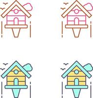 Birdhouse Icon Design vector