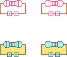 Resistor Icon Design vector