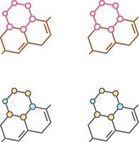 Molecule Icon Design vector