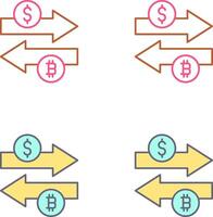 Money Exchange Icon Design vector