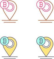 Bitcoin Placeholder Icon Design vector
