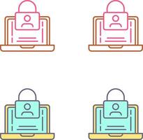 Authentication Icon Design vector