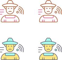 Farmer Icon Design vector