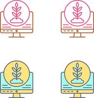 Plant Icon Design vector