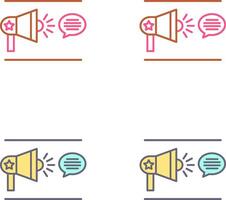 Freedom Of Speech Icon Design vector