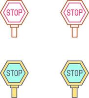 diseño de icono de señal de stop vector