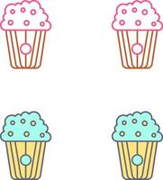 Pop corn Icon Design vector