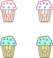 Pop corn Icon Design vector