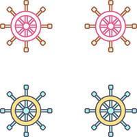 Rudder Icon Design vector