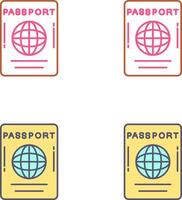Passport Icon Design vector