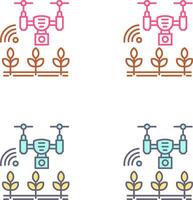 Smart Farm Icon Design vector