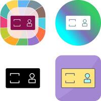 Unique Membership Card Icon Design vector