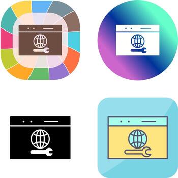 Unique Web Support Icon Design vector