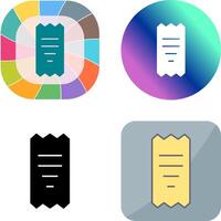 Unique Receipt Icon Design vector