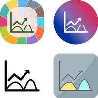Trend in Graph Icon Design vector