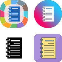 Notepad Icon Design vector