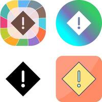 Warning Icon Design vector