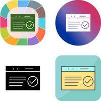 Unique QC Passed Icon Design vector