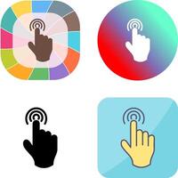 Danger of Hand Press Icon Design vector