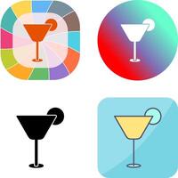 Cocktail Drink Icon Design vector