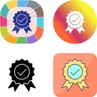 Unique Quality Control Icon Design vector