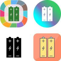 Batteries Icon Design vector