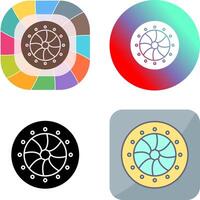 Unique Optical Diaphram Icon Design vector