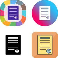 Unique Press Releases Icon Design vector