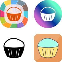 Chocolate Muffin Icon Design vector