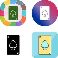 Spades Card Icon Design vector