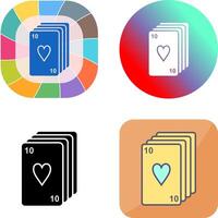 Deck of Cards Icon Design vector