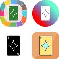 Diamonds Card Icon Design vector