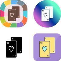 Playing Cards Icon Design vector