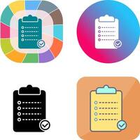 Unique Checklist Icon Design vector